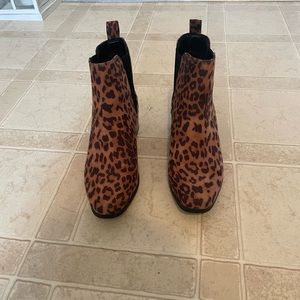 A New Day Animal Print Chelsea Boots